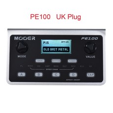 기타 멀티 이펙트 프로세서 루프 녹음 코드 레슨 페달 MOOER GE100 PE100, 07 PE100 UK Plug_01 CHINA, 1개