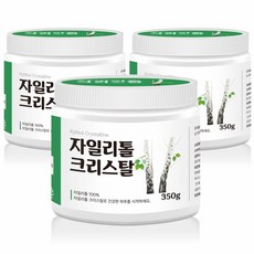 자일리톨가루 핀란드 자일리톨100% 자작나무 자일로스, 350g, 3개