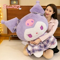  산리오 담요 시나모롤 쿠로미 벨벳 마이 멜로디 봉제 장난감 대형 인형 선물 공급 장식 귀여운 소파 던지기 베개 이 크리스마스 