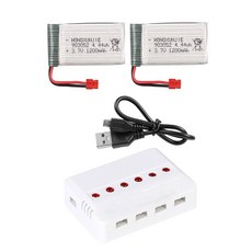 SYMA X5HW X5HC 드론부품 드론배터리, 36. (X5HW) 1200mah2개+6in1충전, 1개 - x5ddc