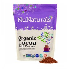 누내추럴스 코코아 더치 프로세스 파우더 454g NuNaturals Organic Cocoa Dutch Process Powder