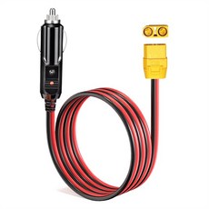 라이터 충전 케이블 XT90 암 커넥터 자동차 시그 수 플러그 태양광 발 발전소전용 14AWG 12V, [01] As Shown