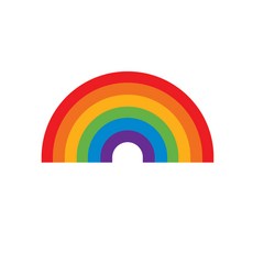 [Tattly] Rainbow 타투스티커, 단품, 단품