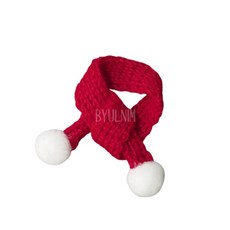 빨강 털실 니트 목도리 파츠 크리스마스 석고방향제 꾸미기 인형데코 미니어처 장식