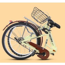 접이식자전거 미니벨로 경량 접히는 유사브롬톤 폴딩 가벼운 접는자전거 소형 출퇴근용, 흰색 24인치