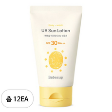 베베숲 유아용 이지워시 선로션 SPF30 PA+++, 12개
