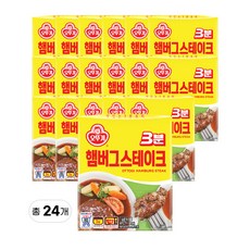 오뚜기 3분 햄버그스테이크, 140g, 24개