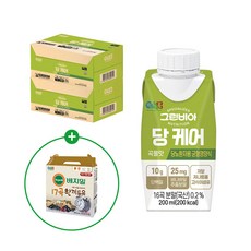그린비아 당 케어 36팩 + [증정] 17곡 한끼두유 16팩, 36개, 200ml