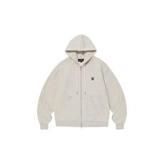 우알롱 후드집업 WOOALONG (기모)시그니처 후드집업Signature Hood Zip-up WL234JHZ02UOTM 오버핏 백화점 하프 쿨핏 기모 정품 후디 밴드