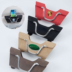 다용도 차량용 안경 케이스 휴대용 안경케이스 편안한 촉감/방수 및 땀방지퇴색/털빠짐 없음/각 차종 범용, 스웨이드 안경 케이스 [렉서스 베이지], 1개