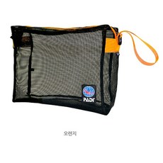 PADI 패디 세척가방 망가방 메쉬백, 오렌지