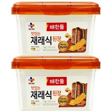재래식 된장, 1kg, 2개
