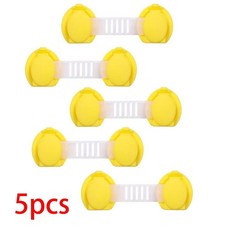냉동고 파츠 부속 소모품 5PCS 안전 잠금 서랍 홈 보호 캐비닛 도어 냉장고 버클 안티-핀치 키즈 로커, 08 5 PCS Yellow