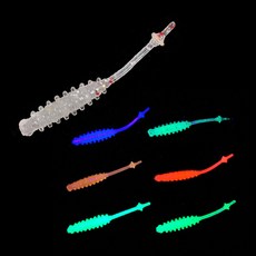 티렉스 케이무라 볼락웜3 1.4인치 바다루어 전갱이, 6옐로그린-192041