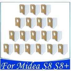 가전 Midea S8 용 먼지 봉투 자동 수집 및 청소 기계 로봇 스마트 홈 교체형 예비 부품, [03] 18 PCS, 04 18 x Dust Bag