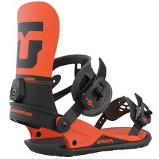 유니온 바인딩 Union Strata - 2023 남성 Snowboard Bindings Orange, L (US Mens 10.5+)