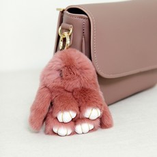 [바보사랑]렉스 토끼털 키링 열쇠고리 가방 액세서리 폼폼이 인형