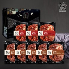 기타 [숨바고기] 한입쏙 쪽갈비 선물세트 2.8kg (오리지널 5팩+매콤 3팩), 4개
