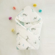 쁘띠버드 로빈밤부거즈겉싸개민트 유아침구 겉싸개