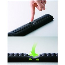 엘레 컴 편안 손목 패드 MOH-012 (블랙) 인체 공학 키보드 키패드를 피로 해소, 단일상품