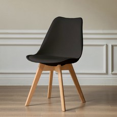 로얄다이아 에펠의자 인테리어의자 카페 화장대 의자 식탁의자 포인트체어 DIY의자, 블랙 에펠체어, 1개