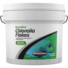 Seachem 씨켐 뉴트리다이어트 클로렐라 피쉬 플레이크 - 천연 프로바이오틱스 500g, 1 Count (Pack of 1), 1개