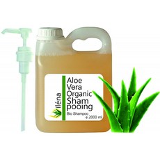 [독일직배송] 알로에 베라 아르간 비타민 황산염 무료 실리콘 무료 탈모 방지 대머리 (2000 ml)와 유기, 1