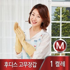 후디스 고무장갑 M (중), 후디스(M/아이보리), 1개