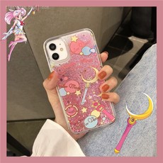 유사 클리터 요술봉 적용 사과폰 11 핸드폰케이스 11PROMAX 흐르다 액상 SE 보호케이스 IPHONEX 독창적