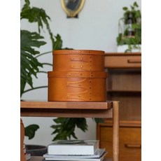 자작나무 셰이커박스 Shaker oval box 우드 레트로 3가지 사이즈 보관함, M, 1개