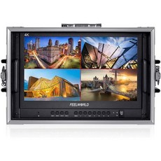 FEELWORLD ATEM156-CO 15.6인치 쿼드 분할 모니터 휴대형 방송 디렉터 모니터(스위처용 HDMI I/O 4개 포함), 1개