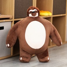 소두 인형 상남자 어깨깡패 곰돌이 곰 나무늘보 판다 남자친구 여자친구 선물 47cm, 애머리 나무늘보 47cm 라지 사이즈, 47cmcm