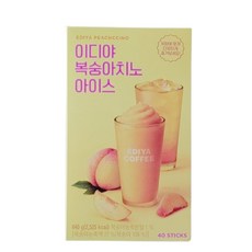 이디야 복숭아치노 아이스 40스틱 (640g) + 미니약과증정