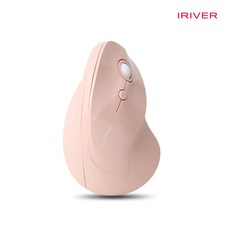 아이리버 버티컬 무선 마우스 EQWEAR-EV1, 핑크