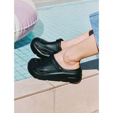 폴더라벨 디베이직 쿠션 클로그 블랙 / FLFDES2U50
