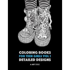 Adult Coloring Books For Girls: Detailed Designs: Advanced