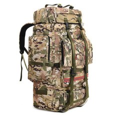 AIRASI 약초배낭 백패킹 백팩 군용 가방 아웃도어 130L 120L 대용량 위장 군장, 그린컬러, 베이지 130L