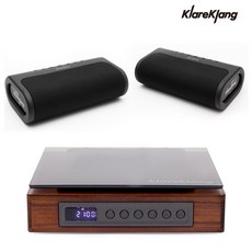 Klareklang KLAREHEIM 원목 Wood CD플레이어 + KLAREWIEN 80W Tws 블루투스스피커, 클라레하임 1개 + 클라레빈 2개1조 - 엔저cdp