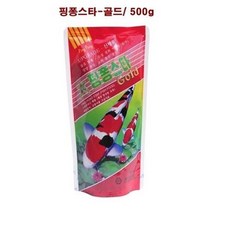 핑퐁스타-골드500g 비단잉어금붕어사료큰입자, 500g, 3개