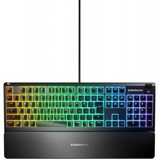 SteelSeries전략 키보드 SteelSeries Apex 3 JP일본어 배열 저소음 스위치 IP32방적 64801(국내 정규, 단일상품, 단일상품
