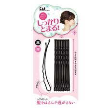 조개 인력 어레인지 핀 M (블랙) 貝印 強力アレンジピン M (黒)