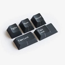 PBTfans 돌치 키캡 체리 프로필 LED 창 캡 잠금 Num, 없음, 1) Keycaps, 한개옵션1, 없음