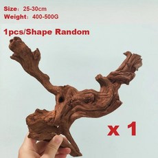 천연 나무 산호 유목 집 장식 어항 애완 동물 표류 긴, 16. 25-30cm-1pcs, 1개
