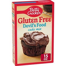 Betty Crocker Gluten Free Devil's Food Cake Mix 15 oz. 베티 크로커 글루튼 프리 데블스 푸드 케이크 믹스 15온스, 425g, 1개