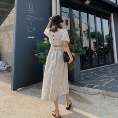 op1295레터링데이트룩편안한여자허리잘룩h라인반팔롱원피스