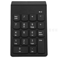 18 키 무선 숫자 디지털 키보드 미니 2.4 그램 18 키 USB 숫자 키패드 패드, 상세내용참조, 상세내용참조