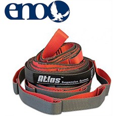 ENO 해먹 스트랩 Eagles Nest Outfitters Atlas Chroma Hammock Straps Suspension System (Red Charcoal)