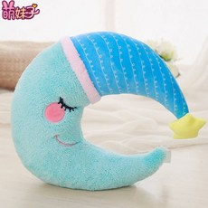 별 달 스판 쿠션 인형 베개 구름 물방울 별님 달님 구름님, F.쉬폰 블루문