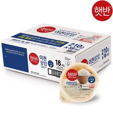 CJ 햇반 이천 쌀밥 즉석밥 대용량 코스트코 구매대행, 210mg, 18개