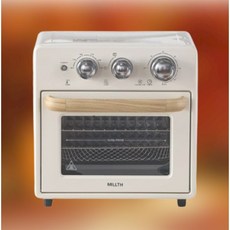 [밀쓰] 레트로 오븐 에어프라이어 SN-600MAF 16L 겉바속촉 튀김기 튀김요리 에어플라이어 에어후라이어 자취생 요리 홈쿡